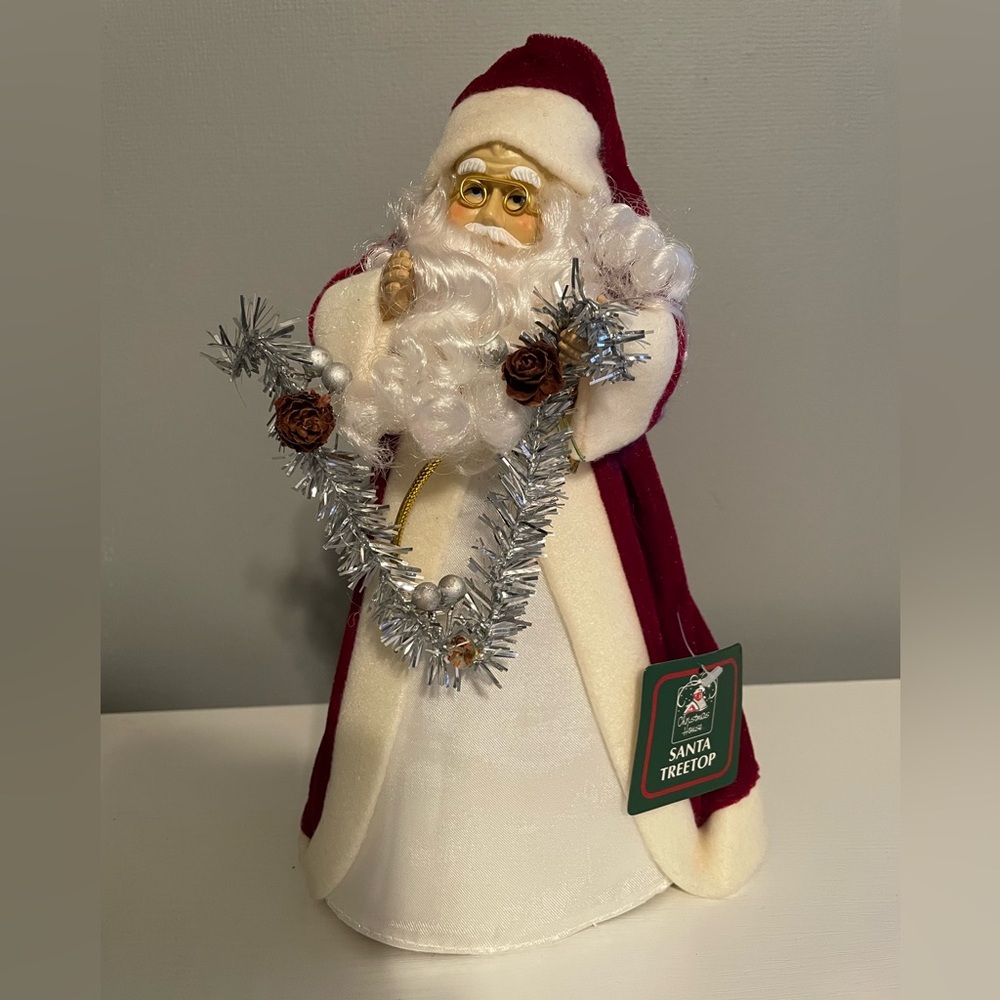 Christmas house Santa treetop